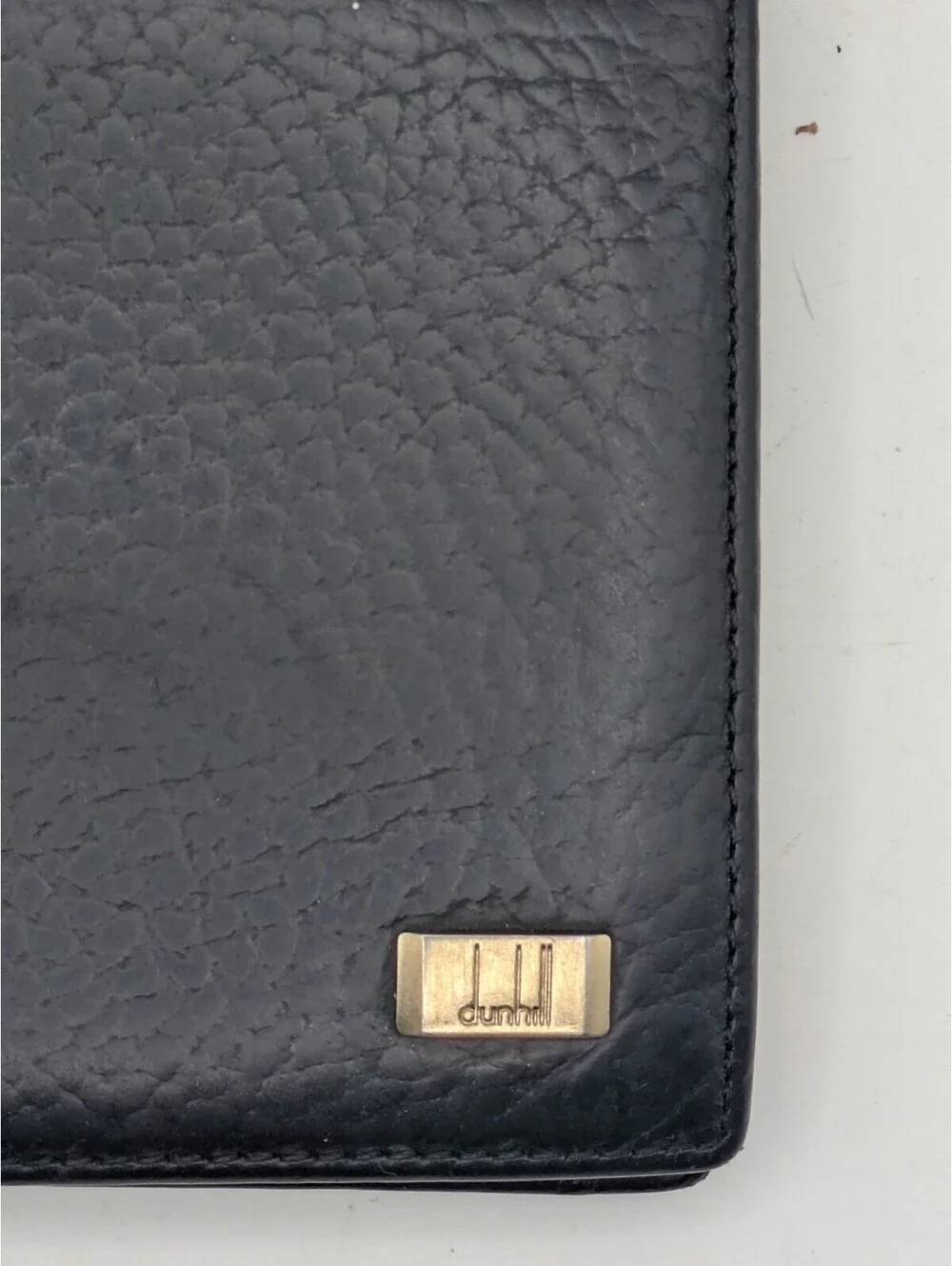 Dunhill two-fold wallet Connaught leather Auth used C3989
